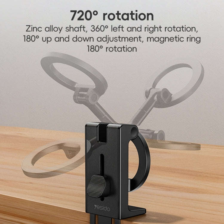 Yesido C298 Clip MagSafe Magnetic Mobile Phone Holder(Black)