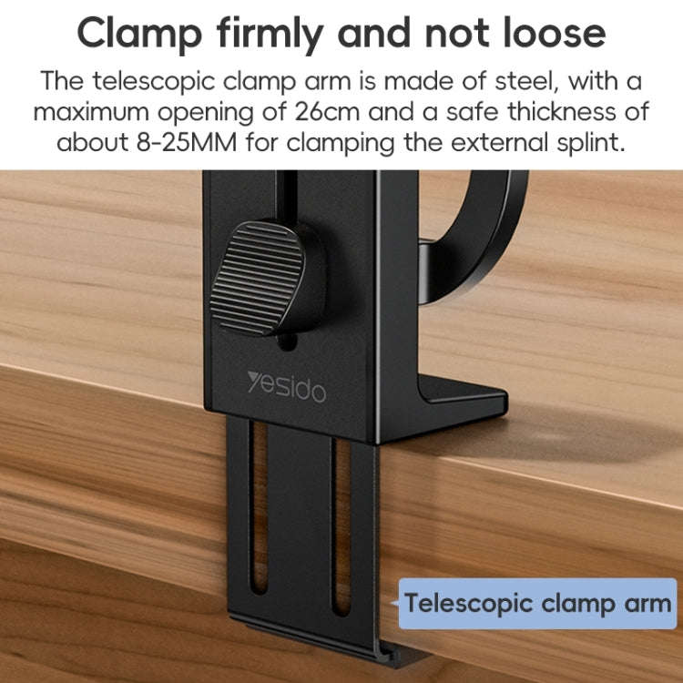 Yesido C298 Clip MagSafe Magnetic Mobile Phone Holder(Black)