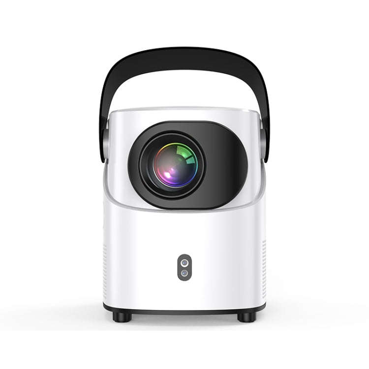 T-2 1920 x 1080P 240ANSI HiSilicon 352 Android 9.0 Portable Projector, US Plug(White)