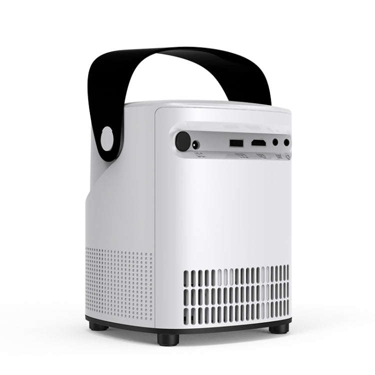 T-2 1920 x 1080P 240ANSI HiSilicon 352 Android 9.0 Portable Projector, US Plug(White)