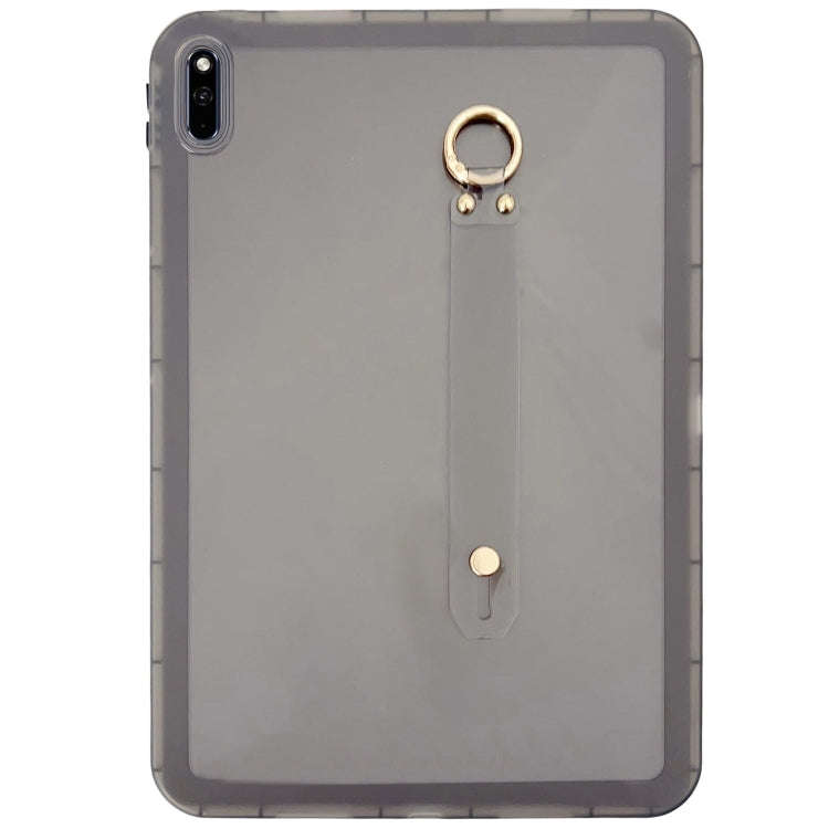 For Huawei MatePad 10.4 2022 / 2020 Wristband Holder PC Hybrid TPU Soft Tablet Case(Black)