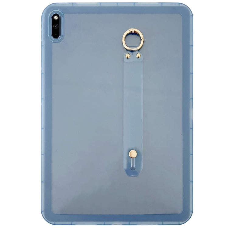 For Huawei MatePad 10.4 2022 / 2020 Wristband Holder PC Hybrid TPU Soft Tablet Case(Blue)