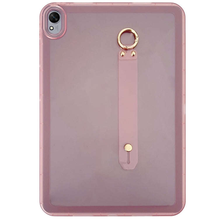 For Huawei MatePad 11.5 S Wristband Holder PC Hybrid TPU Soft Tablet Case(Pink)