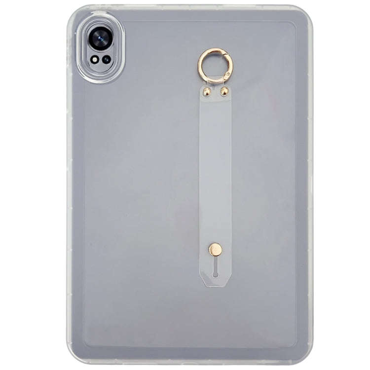 For Huawei MatePad Air 2024 Wristband Holder PC Hybrid TPU Soft Tablet Case(Transparent)