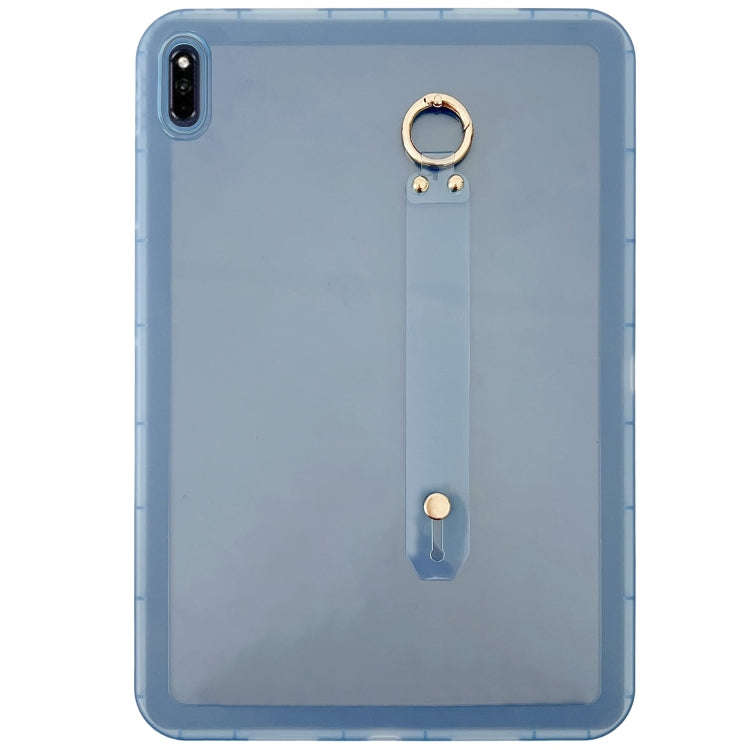 For Huawei MatePad Pro 10.8 2021 / 2019 Wristband Holder PC Hybrid TPU Soft Tablet Case(Blue)