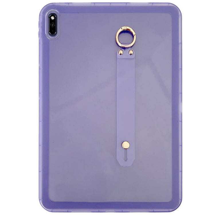 For Huawei MatePad Pro 10.8 2021 / 2019 Wristband Holder PC Hybrid TPU Soft Tablet Case(Purple)