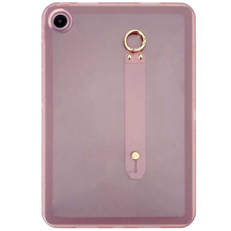 For Huawei MatePad SE 10.1 Wristband Holder PC Hybrid TPU Soft Tablet Case(Pink)