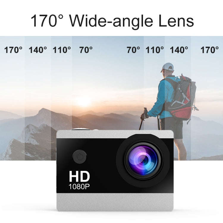 I5-358 2.0 inch IPS HD Screen Wide Angle Action Camera(Black)