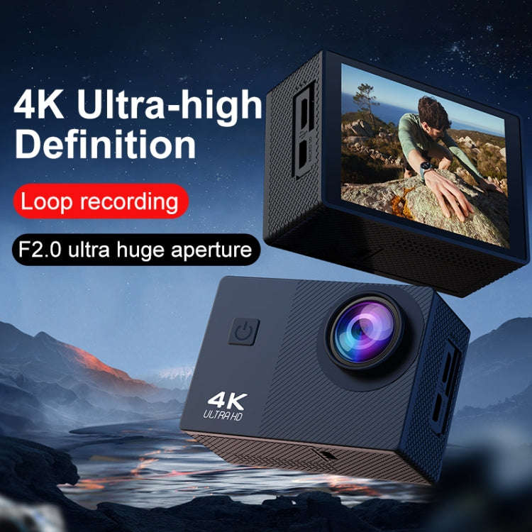 I5-359 2.0 inch IPS HD Screen Wide Angle Action Camera(Black)