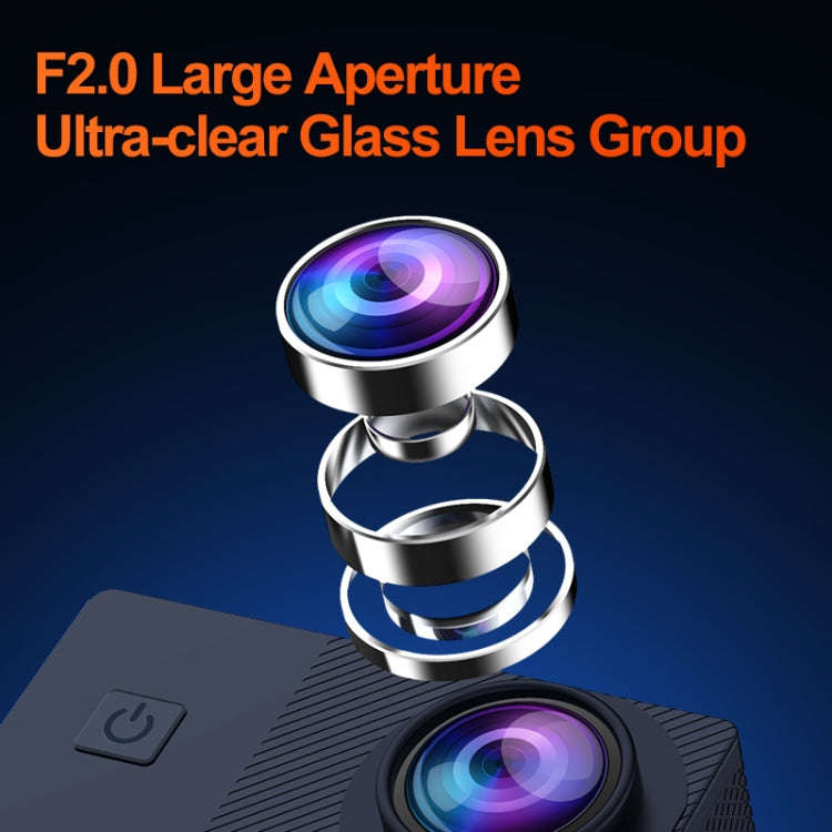 I5-359 2.0 inch IPS HD Screen Wide Angle Action Camera(Black)