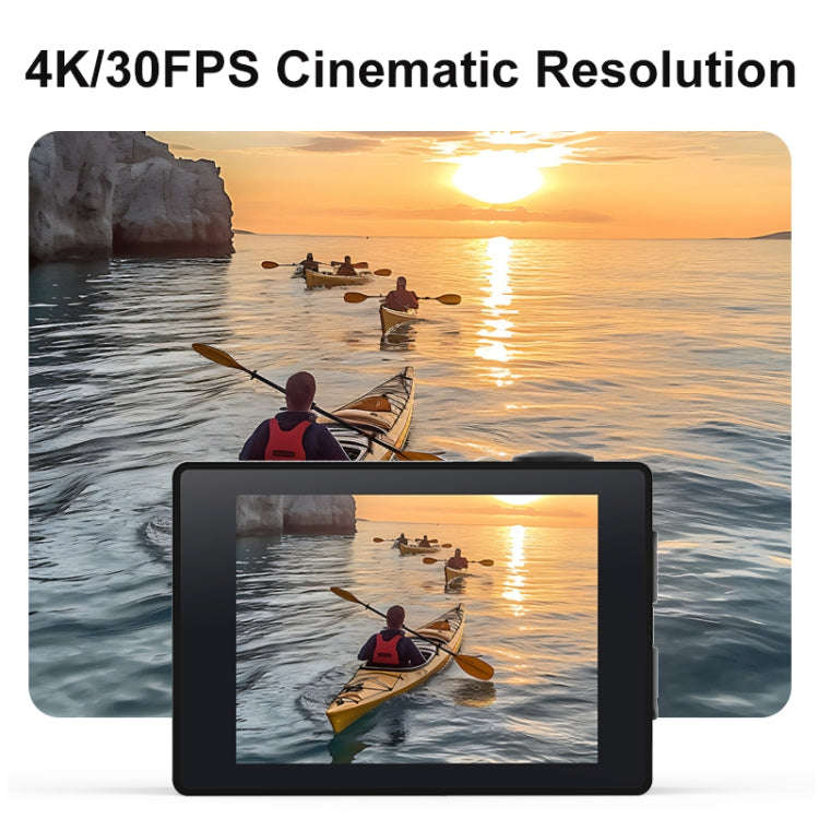 I5-360 2.0 inch IPS HD Screen Wide Angle 4K Action Camera, Specification:with Remote Control