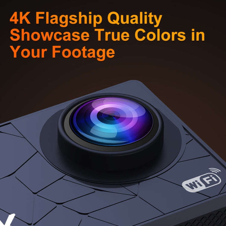 I5-361 2.0 inch IPS HD Screen Wide Angle 4K WiFi Action Camera, Style:with Remote Control