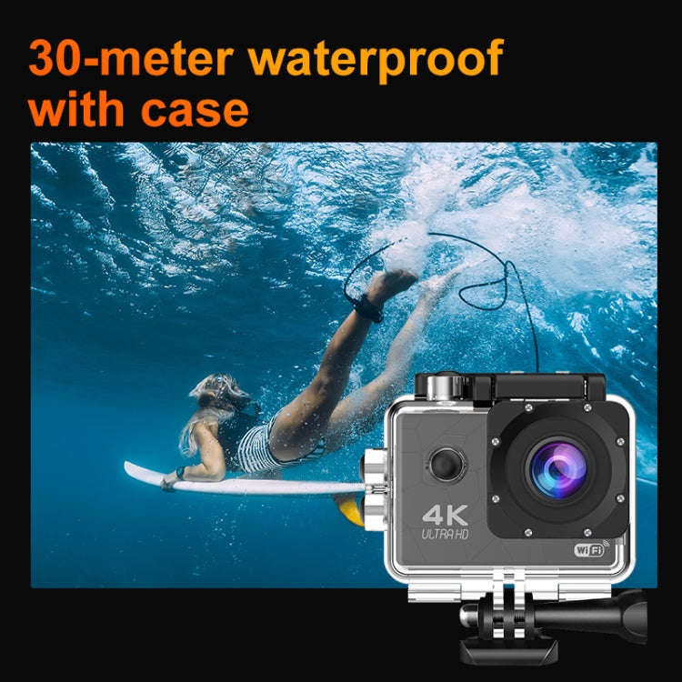 I5-361 2.0 inch IPS HD Screen Wide Angle 4K WiFi Action Camera, Style:with Remote Control