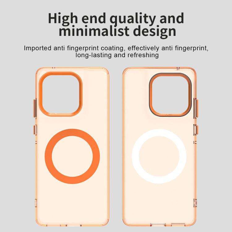 For Motorola Edge 60 Fusion Candy Magsafe PC Hybrid TPU Phone Case(Orange)