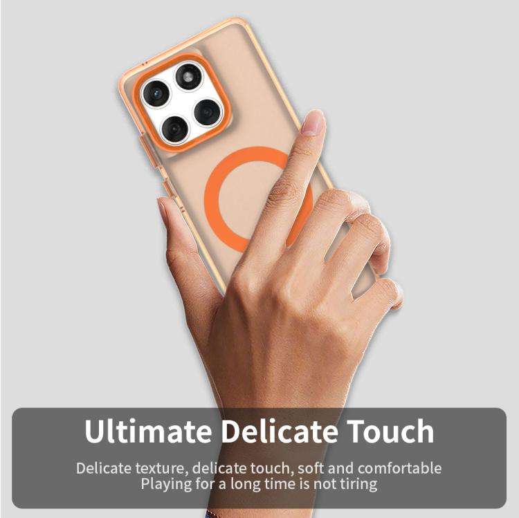For Motorola Edge 60 Fusion Candy Magsafe PC Hybrid TPU Phone Case(Orange)