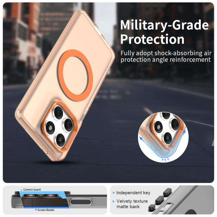 For Motorola Edge 60 Fusion Candy Magsafe PC Hybrid TPU Phone Case(Orange)