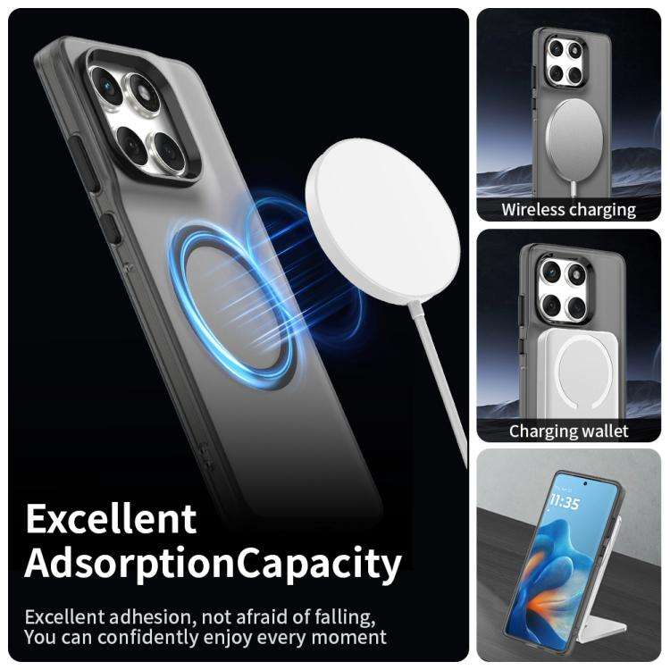 For Motorola Edge 60 Fusion Candy Magsafe PC Hybrid TPU Phone Case(Black)