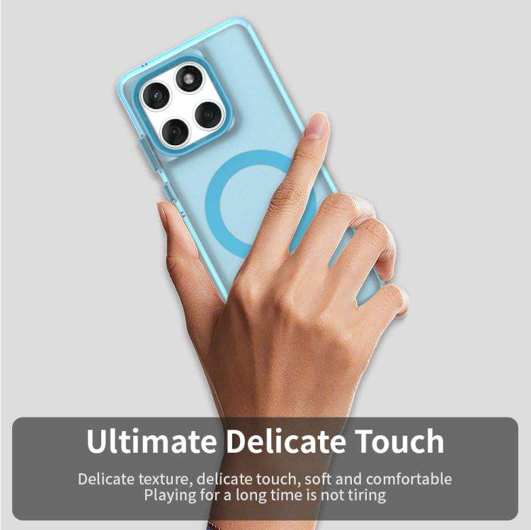 For Motorola Edge 60 Fusion Candy Magsafe PC Hybrid TPU Phone Case(Blue)