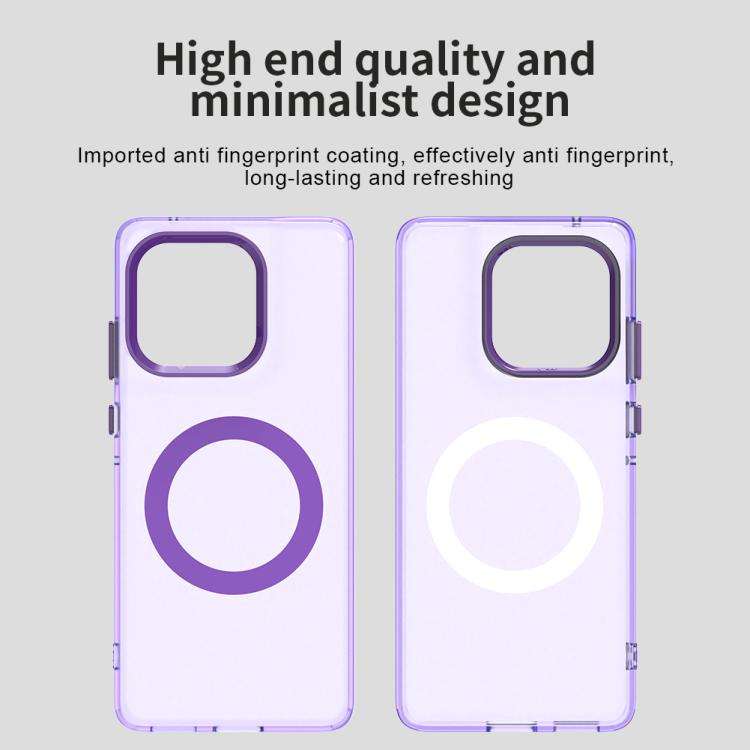 For Motorola Edge 60 Fusion Candy Magsafe PC Hybrid TPU Phone Case(Purple)