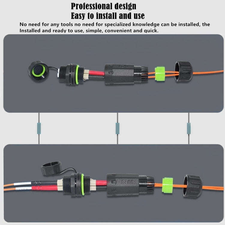 IP68 Waterproof LC SC Fiber Optical Coupler/Adaptor, Model:SC Dual Core
