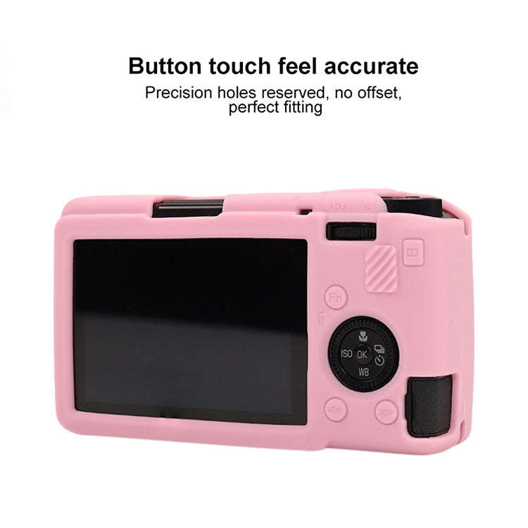 For Ricoh GR III Soft Silicone Protective Case(Pink)