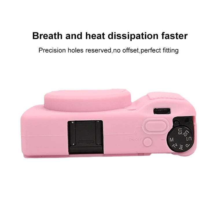 For Ricoh GR III Soft Silicone Protective Case(Pink)