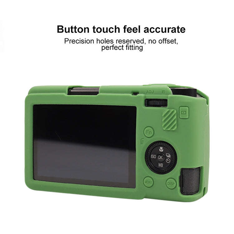 For Ricoh GR III Soft Silicone Protective Case(Green)