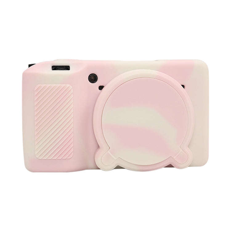 For Ricoh GR III Soft Silicone Protective Case(Mist Pink)