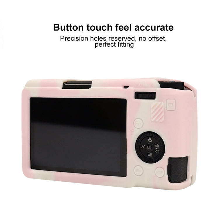 For Ricoh GR III Soft Silicone Protective Case(Mist Pink)