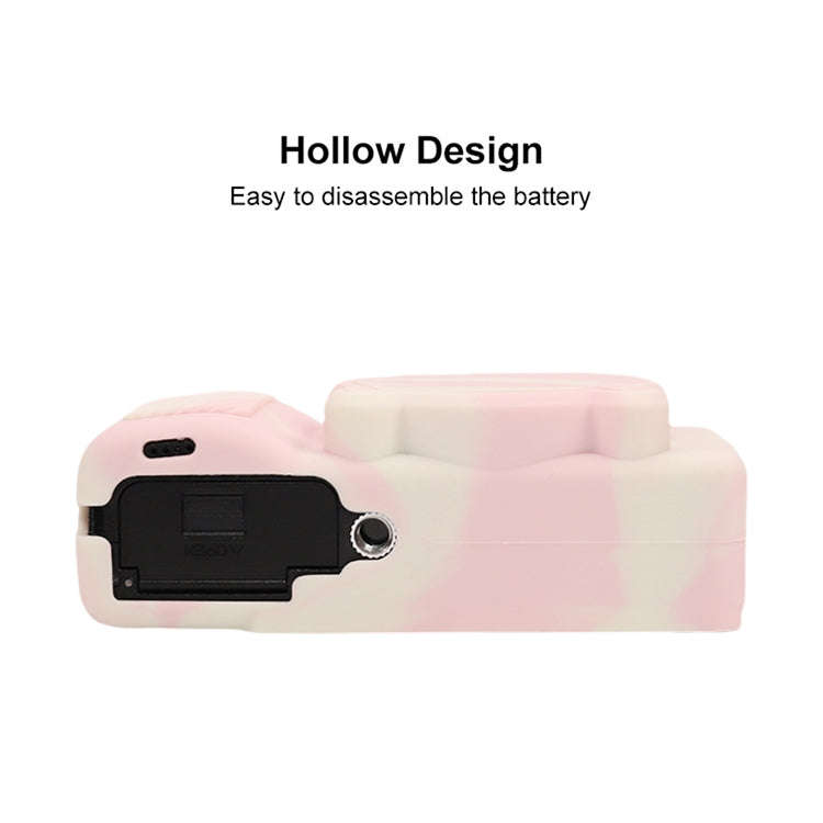 For Ricoh GR III Soft Silicone Protective Case(Mist Pink)
