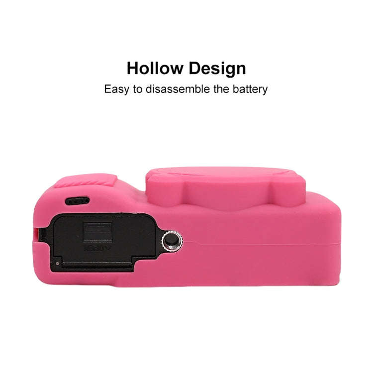 For Ricoh GR III Soft Silicone Protective Case(Rose Red)