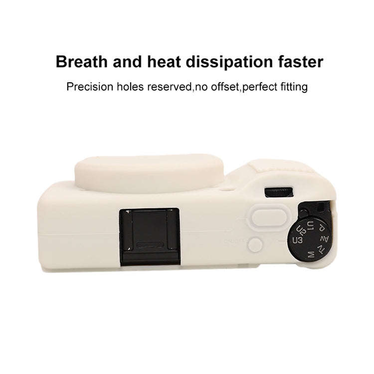 For Ricoh GR III Soft Silicone Protective Case(White)