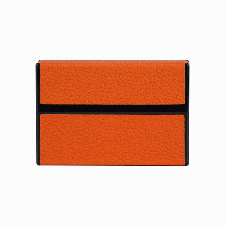 For IQOS Series Electronic Cigarette Grooved Leather PC Storage Box(Orange)