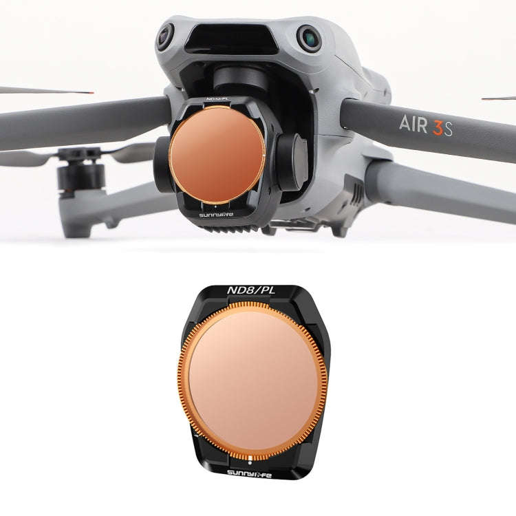 For DJI Air 3S Sunnylife Camera Lens Filter, Filter:ND8PL