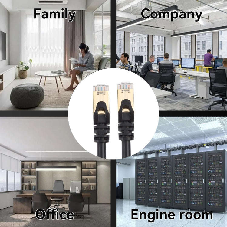 1m Gigabit Network Cat 8 Dual-shielded Cable