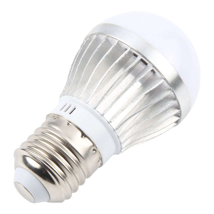 E27 3W 300 Lumens LED Ball Steep Light Bulb, Voltage:AC85-265V(Cold White Light)