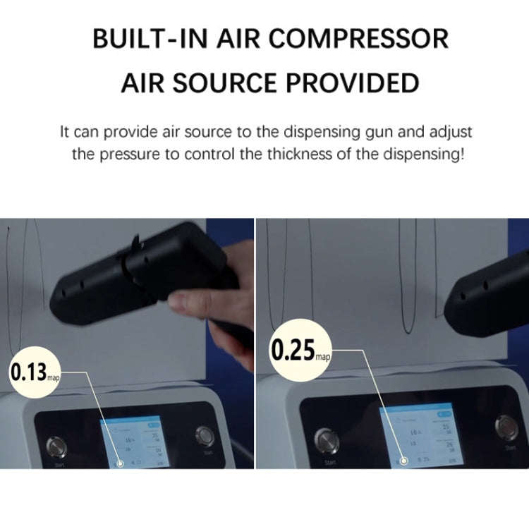 TBK 201P Frame / Screen / Back Cover Pressure Holding Machine with Built-in Vacuum Pump, Plug:US ...