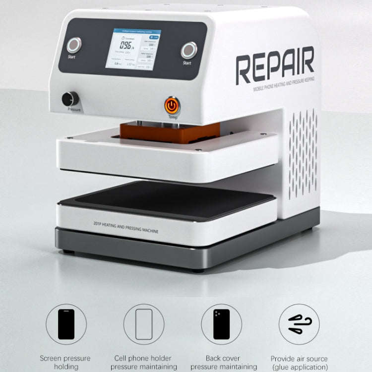 TBK 201P Frame / Screen / Back Cover Pressure Holding Machine with Built-in Vacuum Pump, Plug:US ...