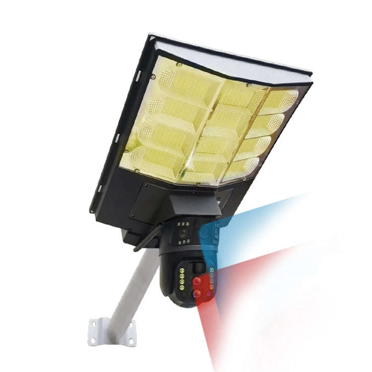 Solar Street Light with V380 4G WiFi 10X Dual-lens Monitoring HD Camera, Memory:64GB SD Card