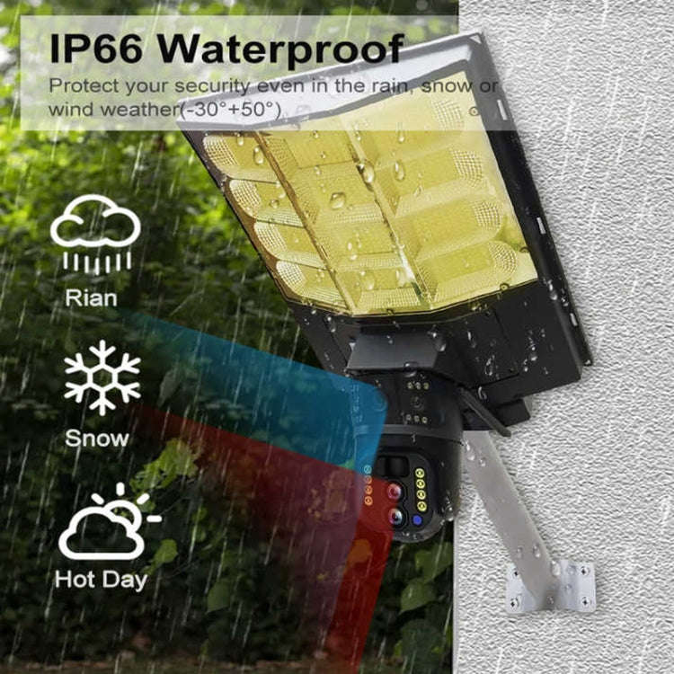 Solar Street Light with V380 4G WiFi 10X Dual-lens Monitoring HD Camera, Memory:64GB SD Card