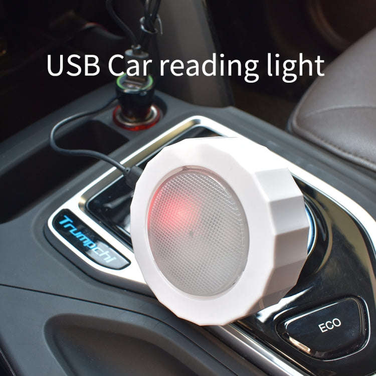 DC5V 1W USB Charging Car LED Reading Light(White)
