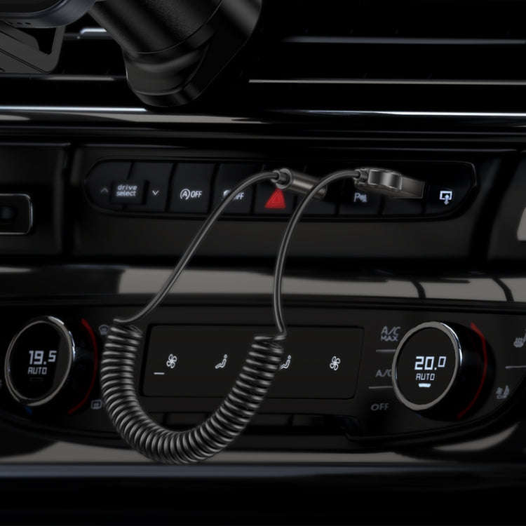 Borofone BC56 Peaceful Car AUX Spring Cable Bluetooth Audio Receiver(Tarnish)