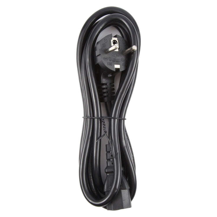 EU Plug Computer PC Power Cord 3 Pin Cable, Length:5m(Black)