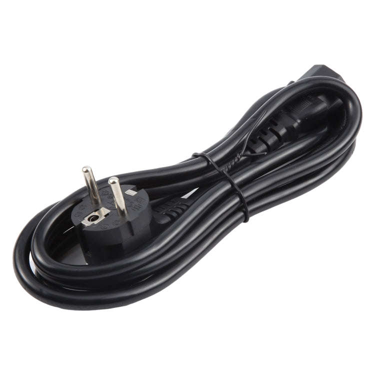 EU Plug Computer PC Power Cord 3 Pin Cable, Length:5m(Black)