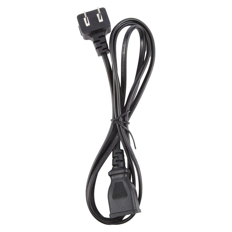US Plug Computer PC Power 2 Pin Extension Cord, Length:1.5m(Black)