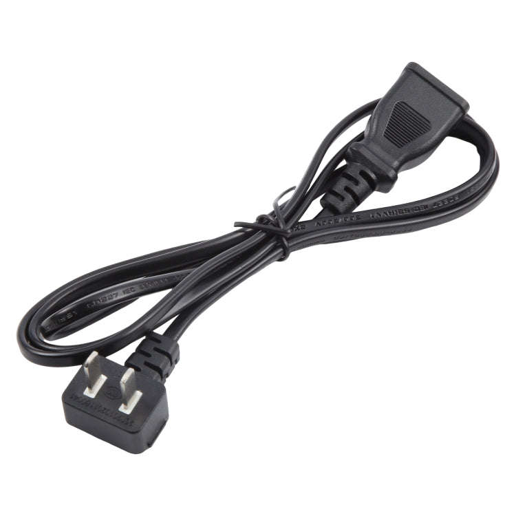 US Plug Computer PC Power 2 Pin Extension Cord, Length:1.5m(Black)