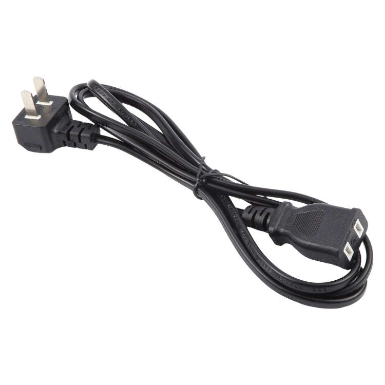 US Plug Computer PC Power 2 Pin Extension Cord, Length:1.5m(Black)