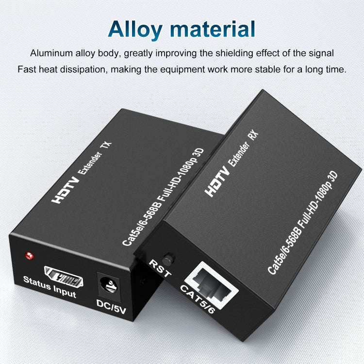60m HDTV RJ45 Network Cable Extender, Plug:UK Plug