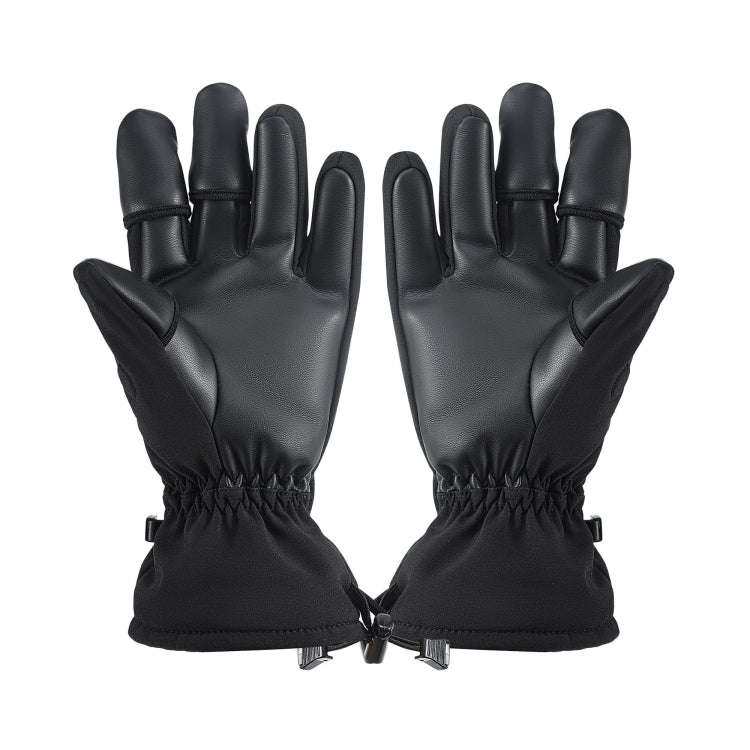 STARTRC Universal Drone Remote Control Photography Gloves Winter Warm Gloves, Size:L(Black)