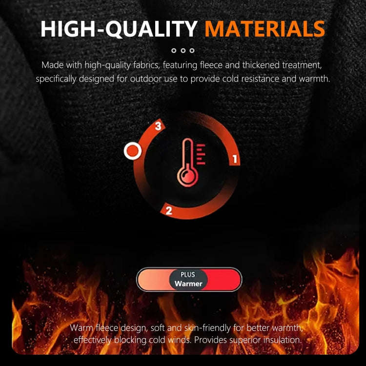 STARTRC Universal Drone Remote Control Photography Gloves Winter Warm Gloves, Size:L(Black)